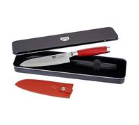 GRÄWE - Cuchillo santoku de Acero de Damasco con Mango de Madera (Hoja de 17,5 cm)