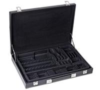 GRÄWE Estuche para cubiertos, vacío, de piel sintética y con insertos para 60 piezas