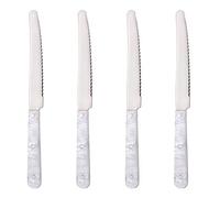 GRÄWE Juego de 4 cuchillos de mesa con aspecto de nácar.