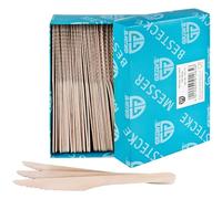 GRÄWE - Juego de cuchillos de madera desechables (100 unidades)