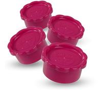 GRÄWE Sodastream - Juego de 4 tapas de cristal para botellas de cristal con tapa hermética, color rosa