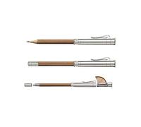 Graf von Faber-Castell 118566 Lápiz Perfecto, plata de ley