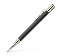 Graf von Faber-Castell 136530 Portaminas Guilloche, negro | Cuerpo de resina noble guilloché con piezas metálicas rodiadas y grado de dureza B