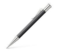 Graf von Faber-Castell 136730 Portaminas Guilloche Ciselé, antracita | Cuerpo de resina noble con diseño en espiga, piezas metálicas rodiadas y grado de dureza B