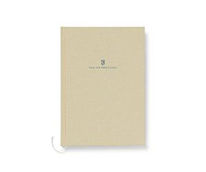 Graf von Faber-Castell - Cuaderno con tapa de lino, marrón dorado, DIN A5