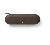 Graf von Faber-Castell - Estuche Cashmere marrón Oscuro | Estuche de piel de becerro italiano para bolígrafos de alta calidad