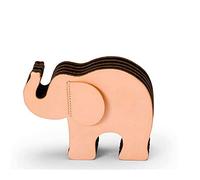 Graf von Faber Castell - Portabolígrafos Elefante, piel, talla M | De piel natural, con 12 lápices Polychromos y tres compartimentos de fieltro
