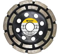 GRAFF Disco Desbaste Diamante 125 mm - Muela Disco de Diamante para Hormigón Piedra Azulejos Granito Mampostería - Muela Amoladora para Amoladoras Angulares