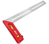 GRAFF Escuadra de carpintero con nivel de burbuja de 400 mm