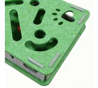 Graffiatoio Unghie Gatto - 11,8x3,14 pollici Tagliaunghie Interattivo con Due Palline Sonaglio | Con 2 Palline A Sonaglio In Feltro E Puzzle Graffio Per Gatti,per Cuccioli Cani di Taglia Piccola