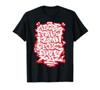 Graffiti Alfabeto Hip Hop Arte callejero Letras Wildstyle Camiseta