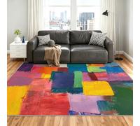Graffiti Alfombra 180x240cm, Pop Art Alfombras for Living Room | Large Washable Low Pile Anti-Slip Moqueta for Bedroom Bedside Dining Room Decor Mat