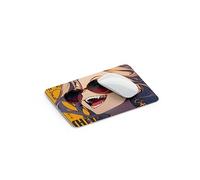 Graffiti Anime Mouse Pad Glass (11.8 x 9.8 inches) XL Non slip Base - Smooth Surface with Matte Finish - Office MousePad/Gaming Portable Tempered Glass MousePad (I)