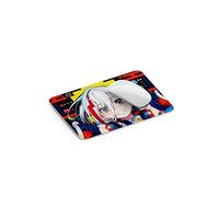 Graffiti Anime Mouse Pad Glass (11.8 x 9.8 inches) XL Non slip Base - Smooth Surface with Matte Finish - Office MousePad/Gaming Portable Tempered Glass MousePad (N)