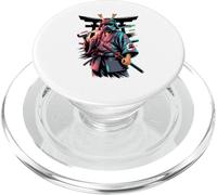 Graffiti Art Casco Guerrero Samurai Japonés PopSockets PopGrip para MagSafe