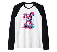 Graffiti Arte Derretido Conejo Conejito Conejos Conejas Camiseta Manga Raglan