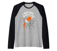 Graffiti Artista Subterráneo Tren Arte Metro Etiquetado Urbano Camiseta Manga Raglan