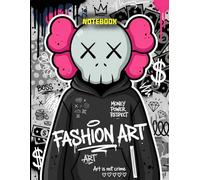 Graffiti Best Fashion Art Boss KAWS Street Pop Inspired College Ruled Notebook: Street Art Style Notebook For Teens ( 8.5 x 11 inches) Blank Lined Notebook Journal- 120 Pages
