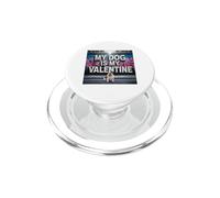 Graffiti Callejero Bulldog inglés My Dog Is My Valentine PopSockets PopGrip para MagSafe