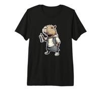 Graffiti Capibara Divertido Rap Música Hip Hop Capibara Camiseta Premium