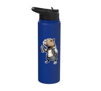 Graffiti Capibara Divertido Rap Música Hip Hop Capibara Stainless Steel Insulated Water Bottle