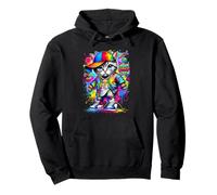 Graffiti Cool Cat Illustration Novelty Graphic Designs Sudadera con Capucha