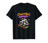 Graffiti Creep It Real Wrangler con Unicornios y Patinadores Camiseta