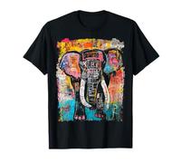 Graffiti de elefante de los años 90 de estilo pop art Camiseta