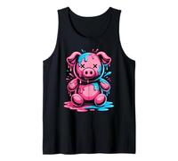 Graffiti Derretido Arte Cerdo Cerdos Camiseta sin Mangas