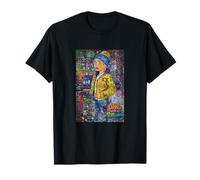 Graffiti Girl with a Pearl Earring - Colorful Pop Art Street Camiseta