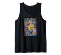 Graffiti Girl with a Pearl Earring - Colorful Pop Art Street Camiseta sin Mangas