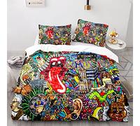 Graffiti Grafiti Hip Hop Ropas De Cama Microfibra Suave Funda Edredon Cama 90 Impresión 3D Funda Nórdica 200X135 135X200 Cm con 2 Fundas De Almohada De 40X75Cm