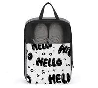 Graffiti Hello Words - Bolsa de zapatos para viajes, uso diario, bolsa de almacenamiento antipolvo para zapatos de golf