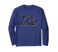 Graffiti In God We Trust Modern Street Art Print Manga Larga