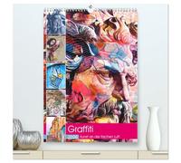 Graffiti Kunst an der frischen Luft (hochwertiger Premium Wandkalender 2026 DIN A2 hoch), Kunstdruck in Hochglanz: Bunte und kunstvolle Graffitis entdecken Sie draußen