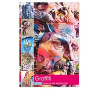 Graffiti Kunst an der frischen Luft (Wandkalender 2026 DIN A2 hoch), CALVENDO Monatskalender: Bunte und kunstvolle Graffitis entdecken Sie draußen