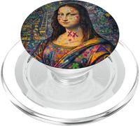 Graffiti Mona Lisa Pop Art - Colorful Street Art Masterpiece PopSockets PopGrip para MagSafe