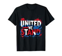 Graffiti Político - Voto, Cívico - United We Stand Gráfico Camiseta