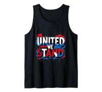Graffiti Político - Voto, Cívico - United We Stand Gráfico Camiseta sin Mangas