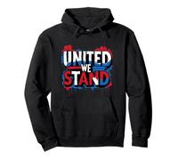 Graffiti Político - Voto, Cívico - United We Stand Gráfico Sudadera con Capucha