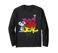 Graffiti Retro de Snoopy Woodstock de Peanuts Wyld Style Manga Larga