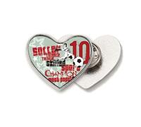 Graffiti Street Boy Soccer sed Best - Broche de metal con diseño de corazón