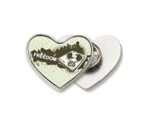 Graffiti Street Hip-Hop City Phonograph Heart Metal Pin Clip Love