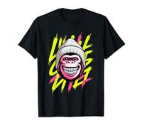 Graffiti Style Art Mono Capuchino Camiseta