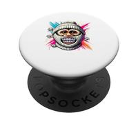 Graffiti Style Art Mono Capuchino PopSockets PopGrip Adhesivo