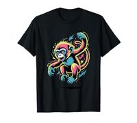 Graffiti Style Art Mono Monos Camiseta
