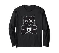 Graffiti Teddy Bear Street Art - Dark Urban Spray Paint Bear Manga Larga