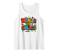 Graffiti Urbano "Batalla de Gallos" Freestyle Street Art Camiseta sin Mangas