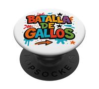 Graffiti Urbano "Batalla de Gallos" Freestyle Street Art PopSockets PopGrip Adhesivo
