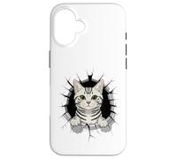 Graffiti Wall Art American Shorthair Carcasa para iPhone 16